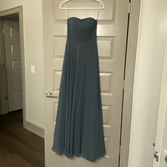 Jenny Yoo Renee Dress, Storm, Size 0 - Picture 3 of 10